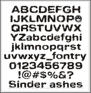 Sinder font